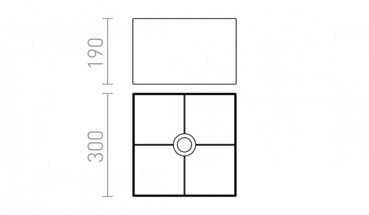 TEMPO 30/19 abażur Chintz oliwkowa/folia srebrna max. 23W