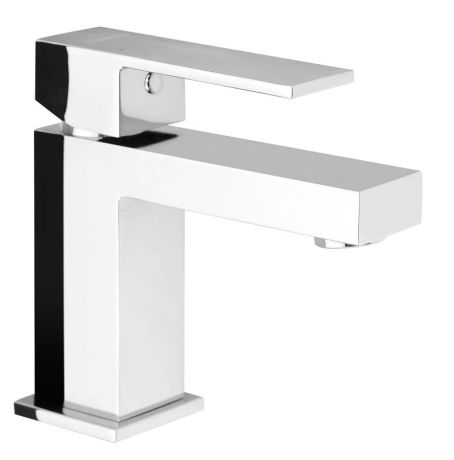 Przejdź do produktu Bateria umywalkowa 14 cm bez korka geometryczna forma Sapho Latus 1102-02 chrom