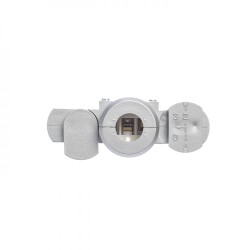 EUTRAC adapter do szyny  3-faz srebrno-szara  230V