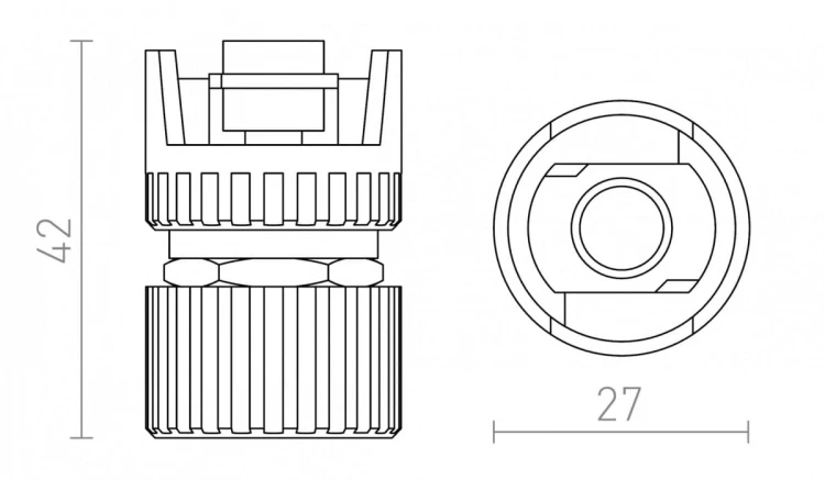 EUTRAC adapter mechaniczny biała
