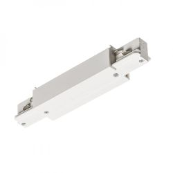 EUTRAC łącznik wzdłużny długi z opcją zasilania biała  230V