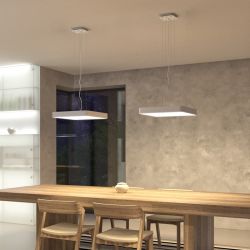 MENSA SQ 48 wisząca biała  230V LED 56W  3000K