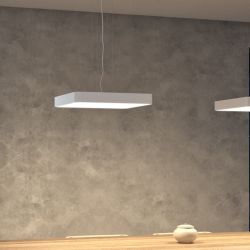 MENSA SQ 48 wisząca biała  230V LED 56W  3000K