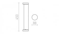 SONET 450 podłogowa antracyt  230V LED 7W 55° IP54  3000K