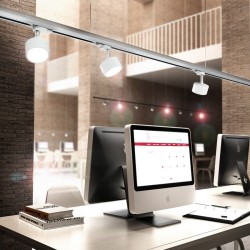 PIXIE do szyny  3-faz biała chrom 230V LED GX53 7W
