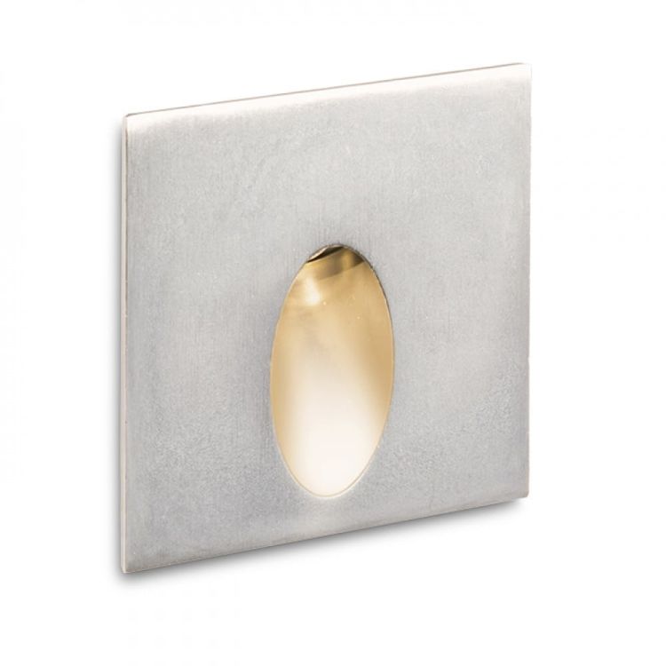 ELICA SQ zewnętrzna  nikiel mat 230V LED 3W IP54  3000K