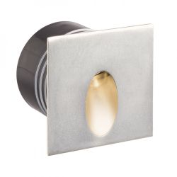 ELICA SQ zewnętrzna  nikiel mat 230V LED 3W IP54  3000K