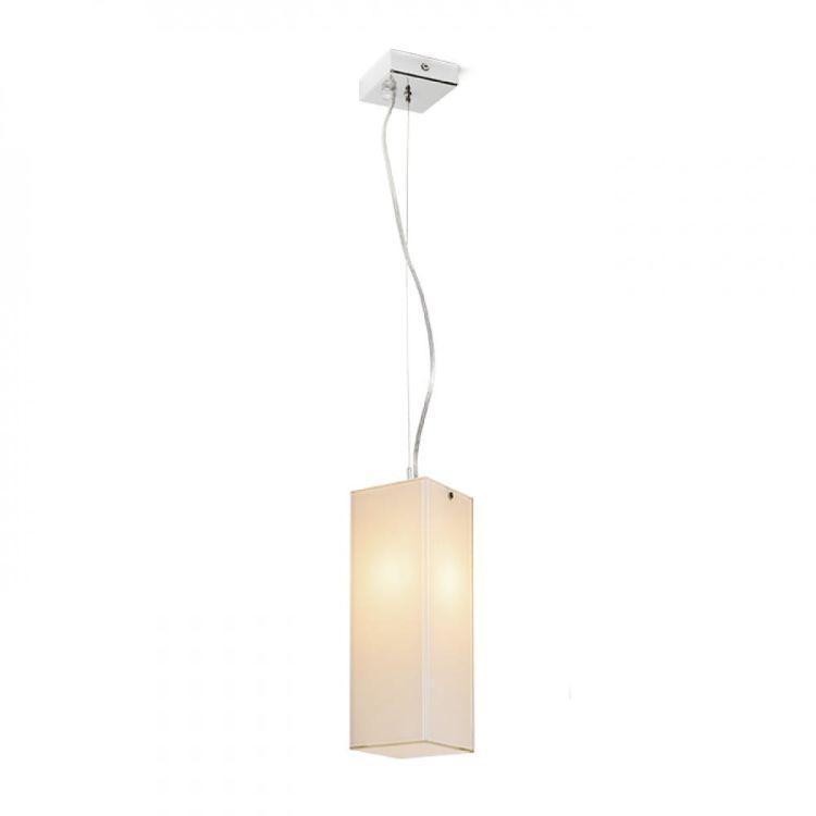 LUCIA 30x10 wisząca  szkło satynowe/chrom 230V E27 42W