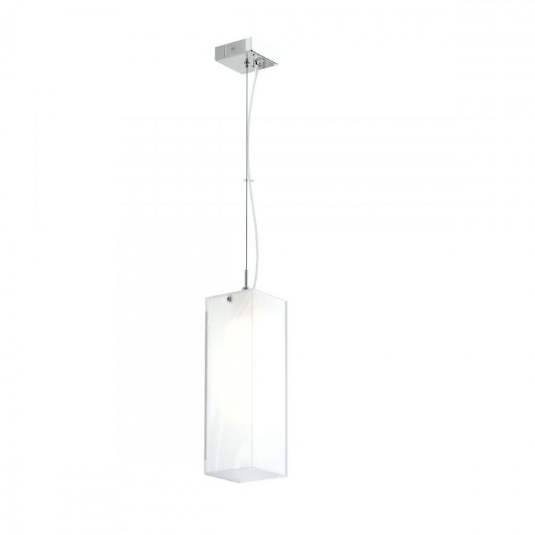LUCIA 30x10 wisząca  szkło satynowe/chrom 230V E27 42W