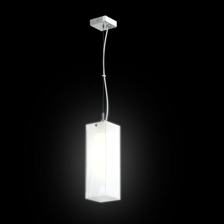 LUCIA 30x10 wisząca  szkło satynowe/chrom 230V E27 42W