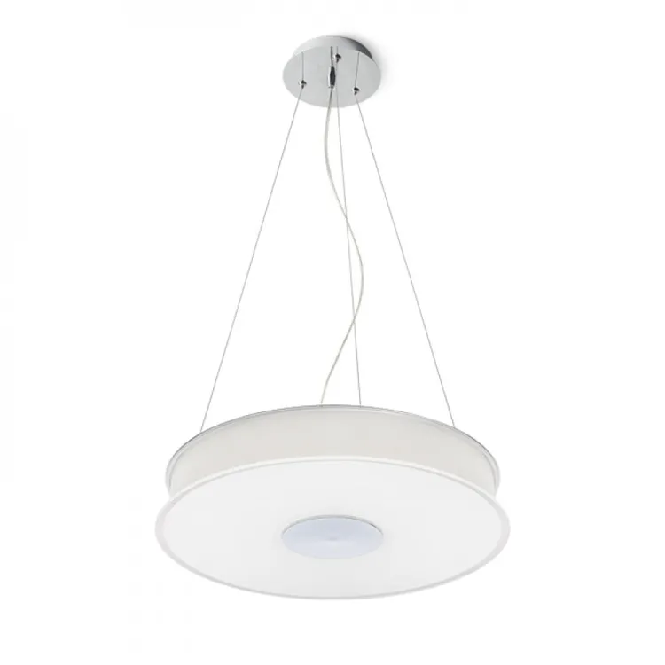 ASTERI wisząca  szkło satynowe/chrom 230V 2GX13 40W