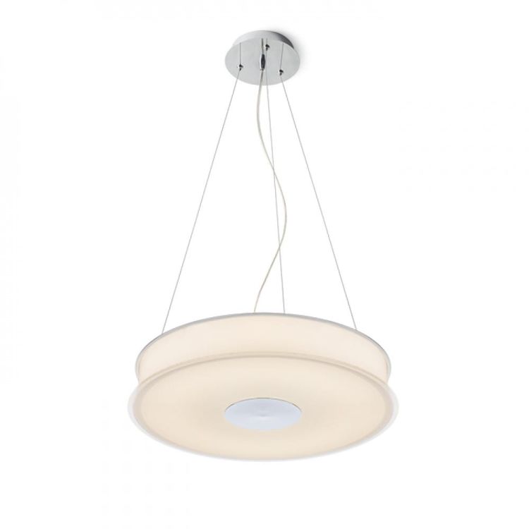 ASTERI wisząca  szkło satynowe/chrom 230V 2GX13 40W