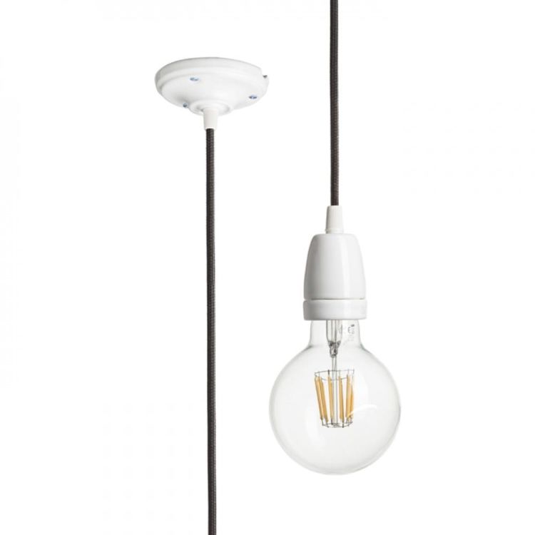 FABIO zestaw wiszący czarna porcelana 230V E27 42W