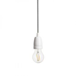 FABIO zestaw wiszący czarna/biała porcelana 230V E27 42W