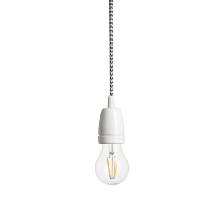 FABIO zestaw wiszący czarna/biała porcelana 230V E27 42W