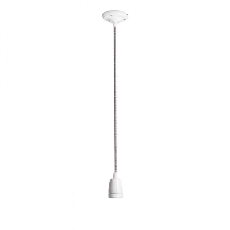 FABIO zestaw wiszący czarna/biała porcelana 230V E27 42W