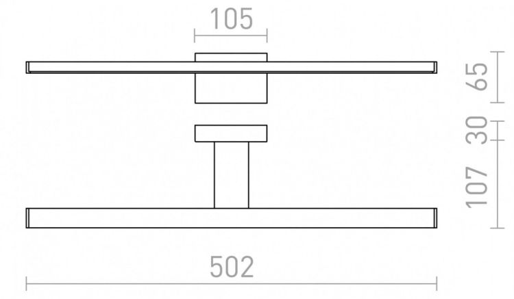 PALEA 500   chrom 230V LED 7W IP44  3000K