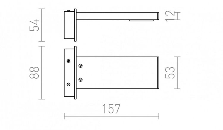 PARAGNA ścienna  chrom 230V LED 5.7W IP44  3000K
