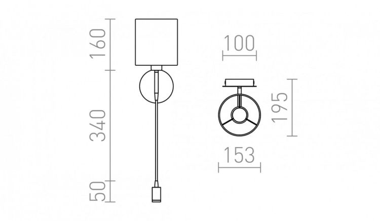 VERSA ścienna z abażurem biała nikiel mat 230V E27 LED 42+3W 40°  3000K