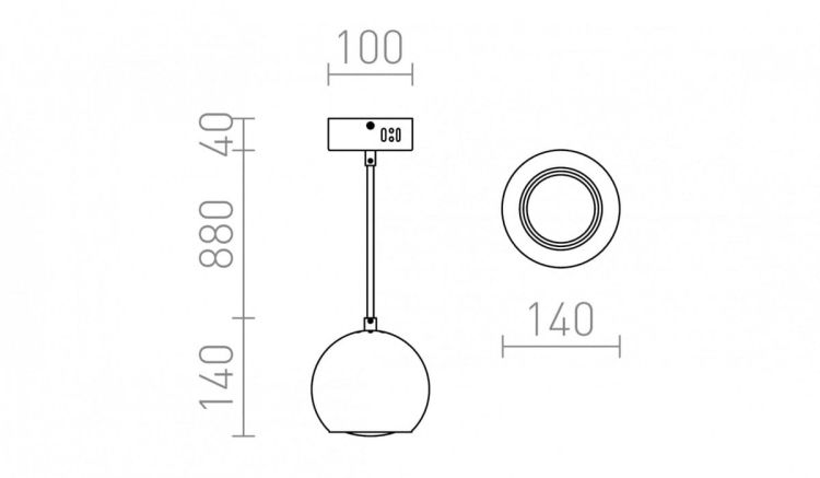 MARGO wisząca  chrom 230V LED 7W  3000K