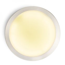BARRY sufitowa  nikiel mat 230V 2GX13 22W IP44