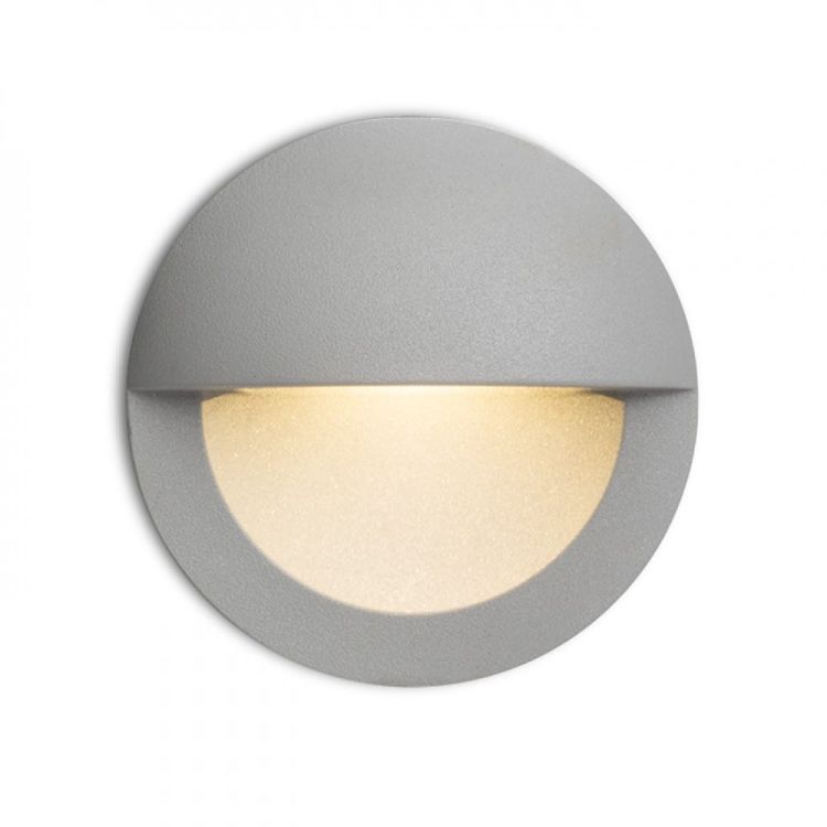 ASTERIA wpuszczana srebrno-szara  230V LED 3W IP54  3000K