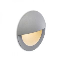 ASTERIA wpuszczana srebrno-szara  230V LED 3W IP54  3000K