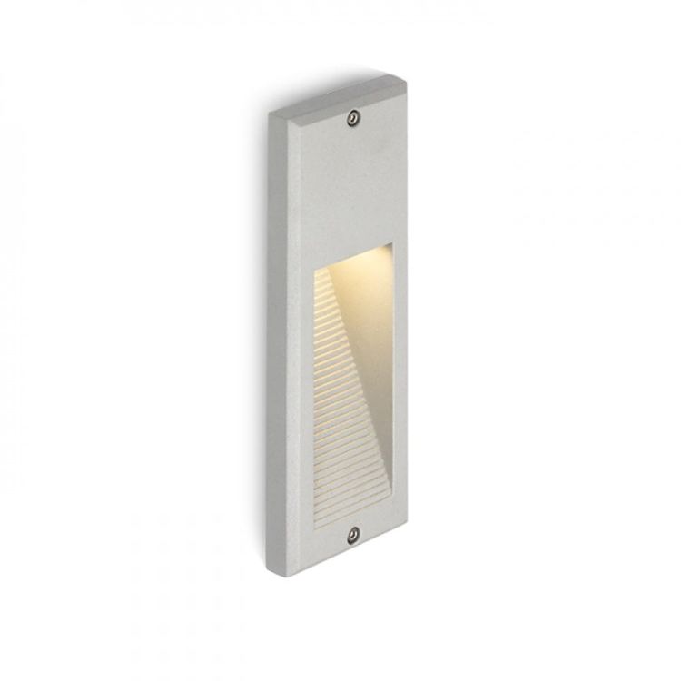 FACA wpuszczana srebrno-szara  230V LED 2W IP54  3000K