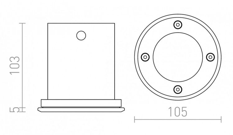 ORBU R   stal nierdzewna 230V GU10 35W IP67