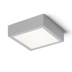SCOTT sufitowa srebrno-szara  230V LED 9.8W IP54  3000K