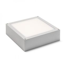 SCOTT sufitowa srebrno-szara  230V LED 9.8W IP54  3000K