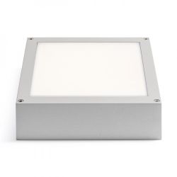 SCOTT sufitowa srebrno-szara  230V LED 9.8W IP54  3000K