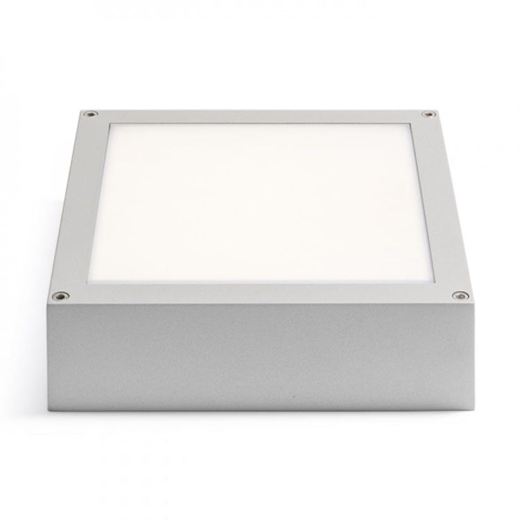 SCOTT sufitowa srebrno-szara  230V LED 9.8W IP54  3000K