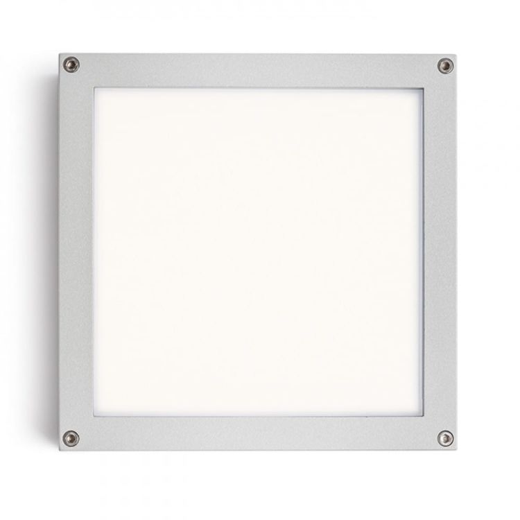 SCOTT sufitowa srebrno-szara  230V LED 9.8W IP54  3000K