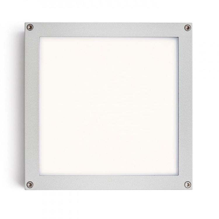 SCOTT sufitowa srebrno-szara  230V LED 9.8W IP54  3000K