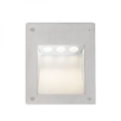 AKORD wpuszczana w ścianę  stal nierdzewna 230V LED 3W IP65  3000K