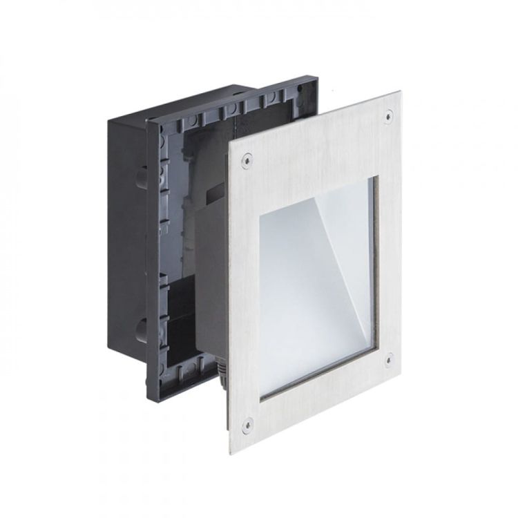 AKORD wpuszczana w ścianę  stal nierdzewna 230V LED 3W IP65  3000K
