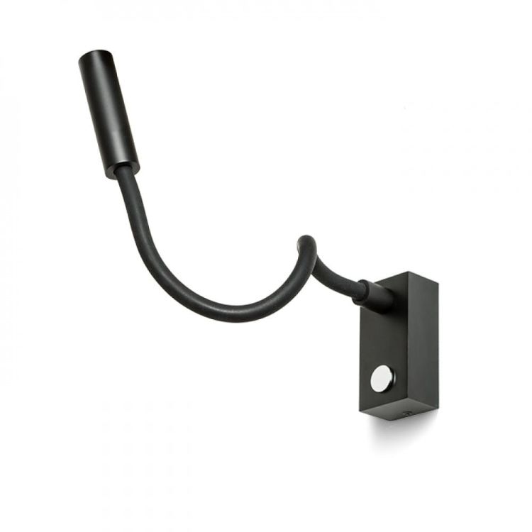 AIM na elastycznym ramieniu czarna  230V LED 3W 45°  3000K