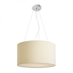 LALO 55 wisząca kremowo - biała nikiel mat 230V E27 3x42W