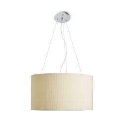 LALO 55 wisząca kremowo - biała nikiel mat 230V E27 3x42W
