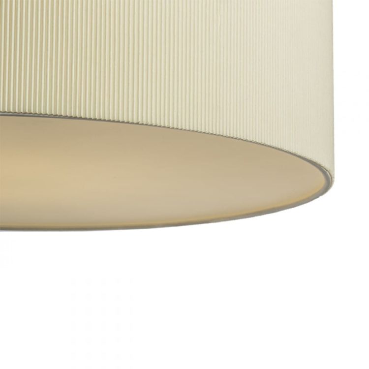 LALO 55 wisząca kremowo - biała nikiel mat 230V E27 3x42W