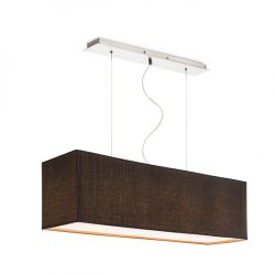 LOPE 80 wisząca czarna nikiel mat 230V E27 4x42W