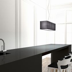 LOPE 80 wisząca czarna nikiel mat 230V E27 4x42W