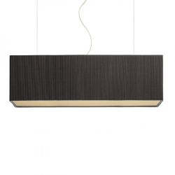 LOPE 80 wisząca czarna nikiel mat 230V E27 4x42W