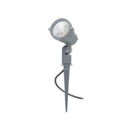GARY LED na klinie szara  230V LED 10W 45° IP65  3000K
