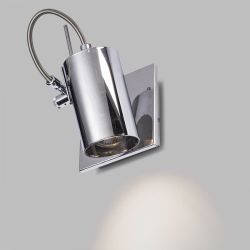 BUGSY I ścienna  szkło chromowane 230V GU10 50W