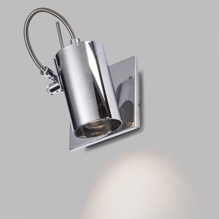 BUGSY I ścienna  szkło chromowane 230V GU10 50W