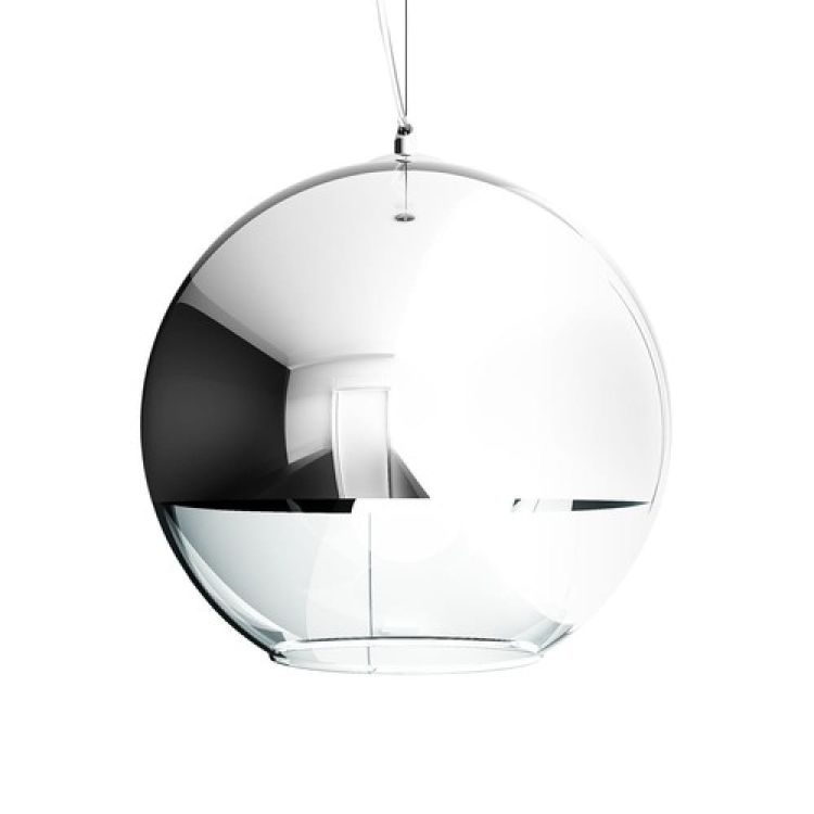 BEAU MONDE 35 wisząca  szkło chromowane/szkło przezroczyste 230V E27 25W