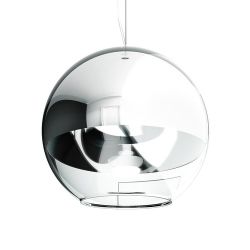 BEAU MONDE 35 wisząca  szkło chromowane/szkło przezroczyste 230V E27 25W