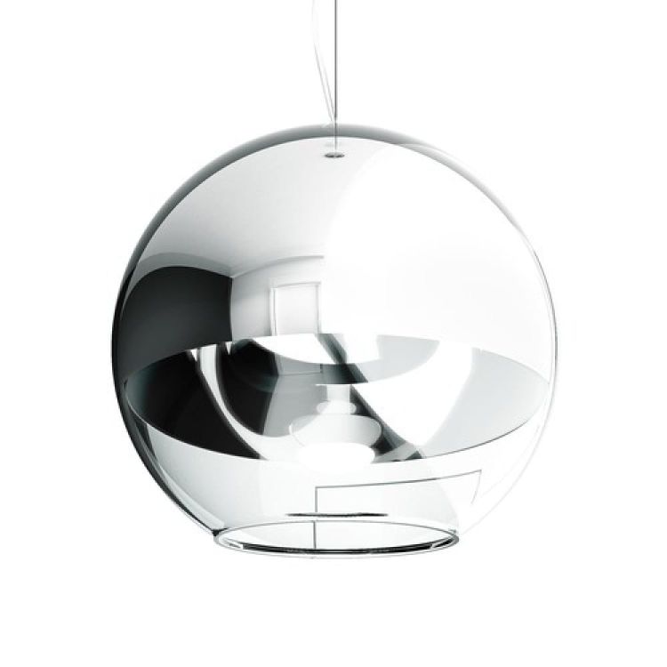 BEAU MONDE 35 wisząca  szkło chromowane/szkło przezroczyste 230V E27 25W
